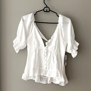 Lily star white top NWT